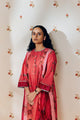 "Rose pink tunic set featuring delicate hand block prints, combining feminine flair with the soulful touch of artisan craftsmanship in soft, breathable fabric."