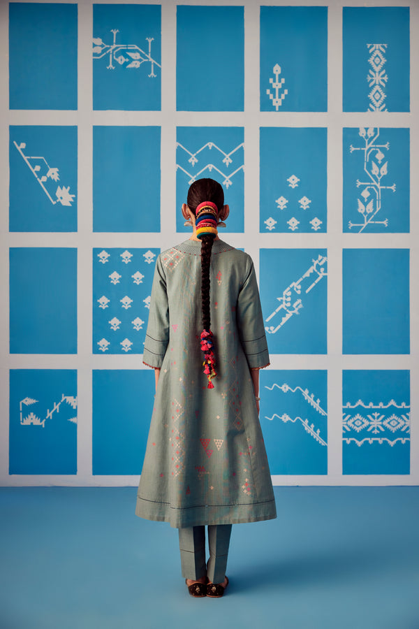 silk khadi Jamdani, sustainable fashion, handmade, handcrafted, Jamdani textiles.