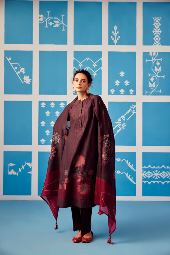 silk khadi Jamdani, sustainable fashion, handmade, handcrafted, Jamdani textiles.