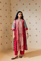 "Old rose and rose pink hand block printed mulmul tunic set, featuring soft, sustainable fabric with artisan-crafted floral patterns – perfect for eco-conscious fashion."