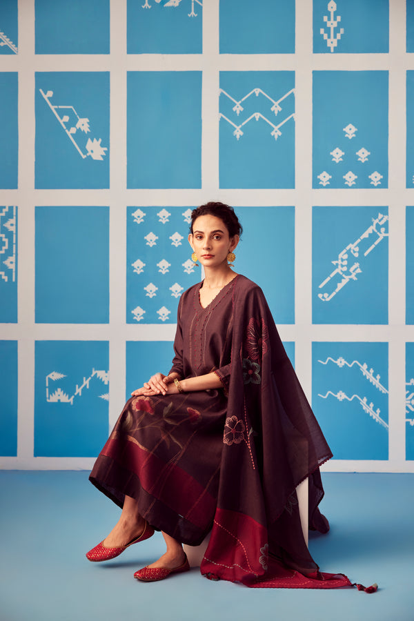 silk khadi Jamdani, sustainable fashion, handmade, handcrafted, Jamdani textiles.